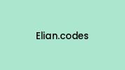 Elian.codes Coupon Codes