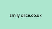 Emily-alice.co.uk Coupon Codes
