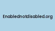 Enablednotdisabled.org Coupon Codes