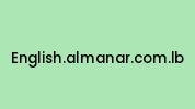 English.almanar.com.lb Coupon Codes
