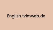 English.tvimweb.de Coupon Codes