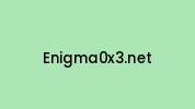 Enigma0x3.net Coupon Codes