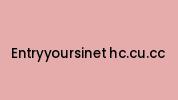 Entryyoursinet-hc.cu.cc Coupon Codes