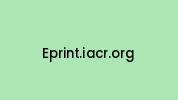 Eprint.iacr.org Coupon Codes