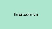 Error.com.vn Coupon Codes