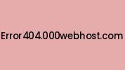 Error404.000webhost.com Coupon Codes