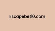 Escapebet10.com Coupon Codes