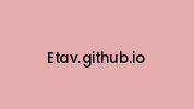 Etav.github.io Coupon Codes