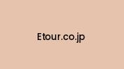 Etour.co.jp Coupon Codes