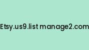 Etsy.us9.list-manage2.com Coupon Codes