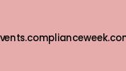 Events.complianceweek.com Coupon Codes