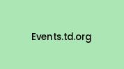 Events.td.org Coupon Codes