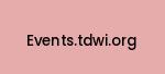events.tdwi.org Coupon Codes