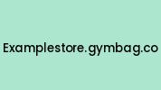 Examplestore.gymbag.co Coupon Codes