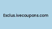 Exclus.ivecoupons.com Coupon Codes