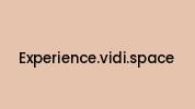Experience.vidi.space Coupon Codes
