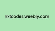 Extcodes.weebly.com Coupon Codes