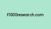 F1000research.com Coupon Codes