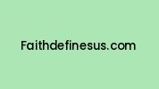Faithdefinesus.com Coupon Codes