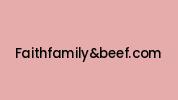 Faithfamilyandbeef.com Coupon Codes