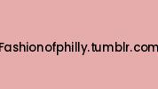 Fashionofphilly.tumblr.com Coupon Codes