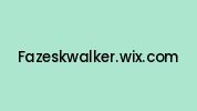 Fazeskwalker.wix.com Coupon Codes