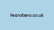 Fearofzero.co.uk Coupon Codes