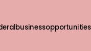 Federalbusinessopportunities.us Coupon Codes