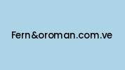 Fernandoroman.com.ve Coupon Codes