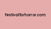 Festivalforhorror.com Coupon Codes