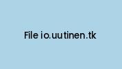 File-io.uutinen.tk Coupon Codes