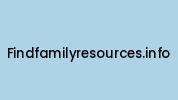 Findfamilyresources.info Coupon Codes