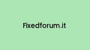 Fixedforum.it Coupon Codes