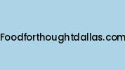 Foodforthoughtdallas.com Coupon Codes