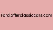 Ford.offerclassiccars.com Coupon Codes