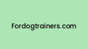 Fordogtrainers.com Coupon Codes