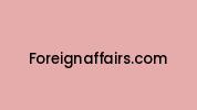 Foreignaffairs.com Coupon Codes