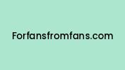 Forfansfromfans.com Coupon Codes