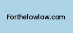 forthelowlow.com Coupon Codes