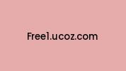 Free1.ucoz.com Coupon Codes