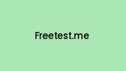 Freetest.me Coupon Codes