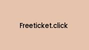 Freeticket.click Coupon Codes