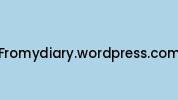 Fromydiary.wordpress.com Coupon Codes