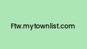 Ftw.mytownlist.com Coupon Codes