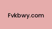 Fvkbwy.com Coupon Codes