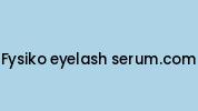 Fysiko-eyelash-serum.com Coupon Codes