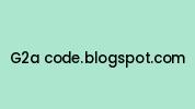G2a-code.blogspot.com Coupon Codes
