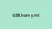 G38.horn-y.ml Coupon Codes