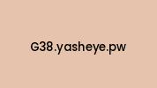 G38.yasheye.pw Coupon Codes