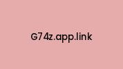 G74z.app.link Coupon Codes